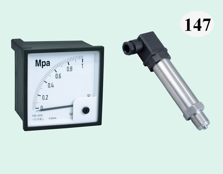 F96-DC壓力表（直角），配SC-PB8000壓力變送器